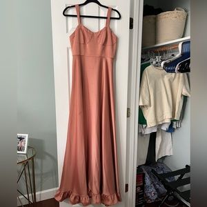 Anthropologie BHLDN Dusty Pink Bridesmaid Dress